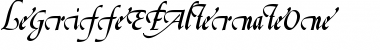 LeGriffeEFAlternateOne Regular Font