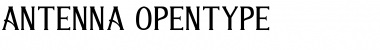 ANTENNA Regular Font