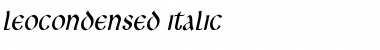 LeoCondensed Italic