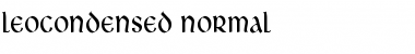 LeoCondensed Normal Font