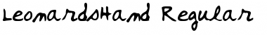 LeonardsHand Font