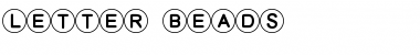 Letter Beads Font