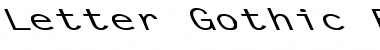Letter Gothic-Bold Ex Left Font
