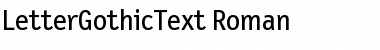 LetterGothicText Font