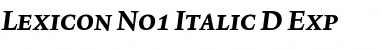 Lexicon No1 Italic D Exp Font