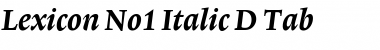 Lexicon No1 Italic D Tab