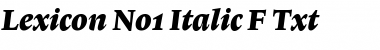 Lexicon No1 Italic F Txt