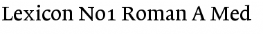Lexicon No1 Roman A Med Font