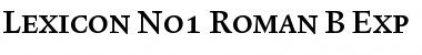 Lexicon No1 Roman B Exp Font