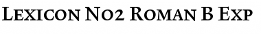 Lexicon No2 Roman B Exp Font