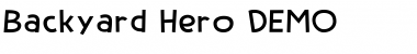Backyard Hero DEMO Font