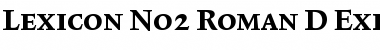 Lexicon No2 Roman D Exp Font