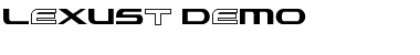 Lexust Demo Demo Font