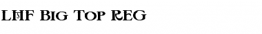 LHF Big Top REG Regular Font