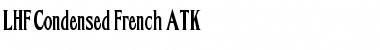 LHF Condensed French | ATK Font