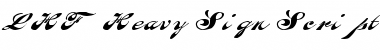 LHF Heavy Sign Script Font