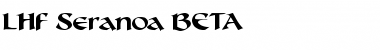 LHF Seranoa BETA Regular Font