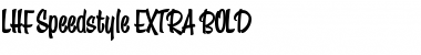 LHF Speedstyle EXTRA BOLD Font