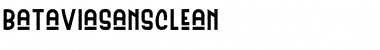 Batavia Sans Clean Regular Font