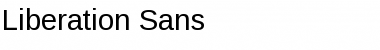 Liberation Sans Font