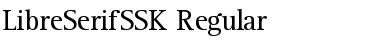 LibreSerifSSK Regular Font