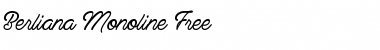 Berliana Monoline Free Regular Font