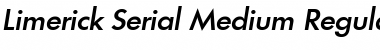 Limerick-Serial-Medium RegularItalic