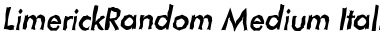 LimerickRandom-Medium Italic Font