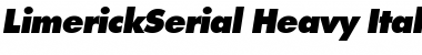 LimerickSerial-Heavy Italic Font