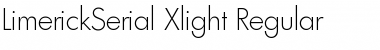 LimerickSerial-Xlight Font