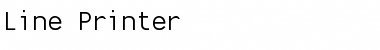 Line Printer Regular Font