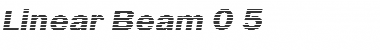 Linear Beam Font