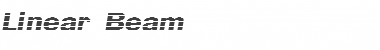 Linear Beam Regular Font