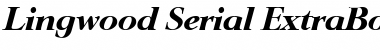 Lingwood-Serial-ExtraBold RegularItalic Font