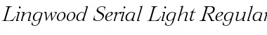 Lingwood-Serial-Light RegularItalic