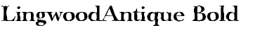 LingwoodAntique Bold Font