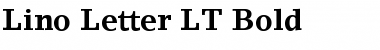LinoLetter LT Roman Bold Font
