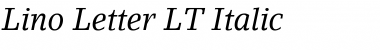 LinoLetter LT Roman Font