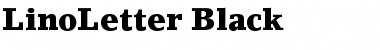 LinoLetter-Black Font