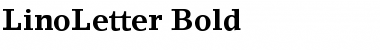 LinoLetter Bold