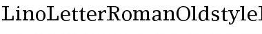 LinoLetterRomanOldstyleFigures Roman Font