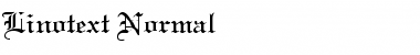 Linotext-Normal Font