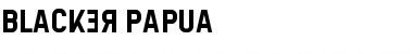 Blacker Papua Regular Font