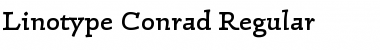 LinotypeConrad Regular Font