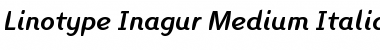 LTInagur MediumItalic Font