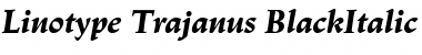 LinotypeTrajanus BlackItalic Font