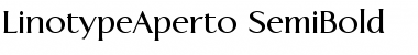 LTAperto SemiBold Regular Font