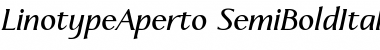 LTAperto SemiBold Italic