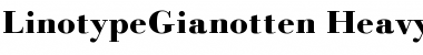LTGianotten Regular Bold Font