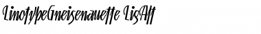 LTGneisenauette LightAlt Regular Font